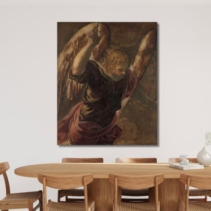 Angelo Dell'Annunciazione Alla Vergine Jacopo Tintoretto jtn2 quadro stampato su tela