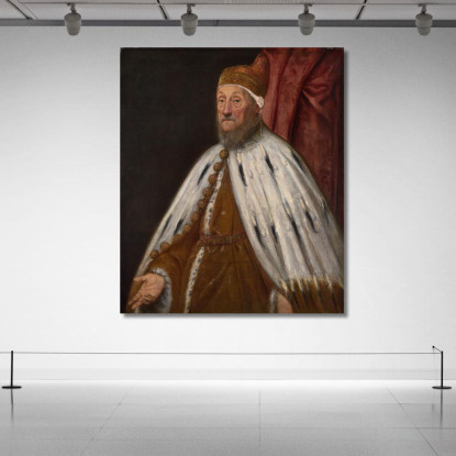 Doge Pietro Loredan Jacopo Tintoretto jtn7 quadro stampato su tela