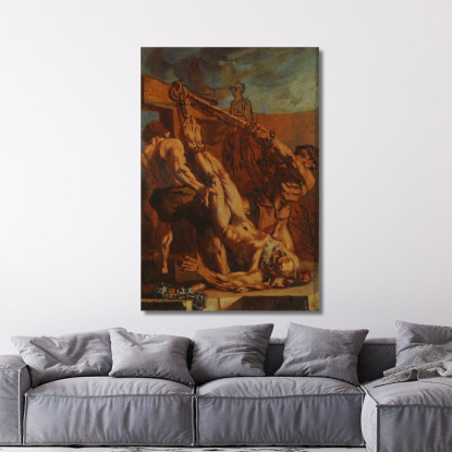 Martirio Di San Pietro Jacopo Tintoretto jtn11 quadro stampato su tela