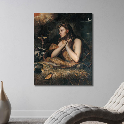 Maddalena Penitente Jacopo Tintoretto jtn15 quadro stampato su tela
