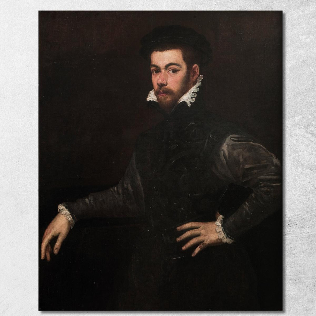 Ritratto Di Un Gentiluomo 2 Jacopo Tintoretto jtn18 quadro stampato su tela Ritratto Di Un Gentiluomo 2 Jacopo Tintoretto jtn18 quadro stampato su tela