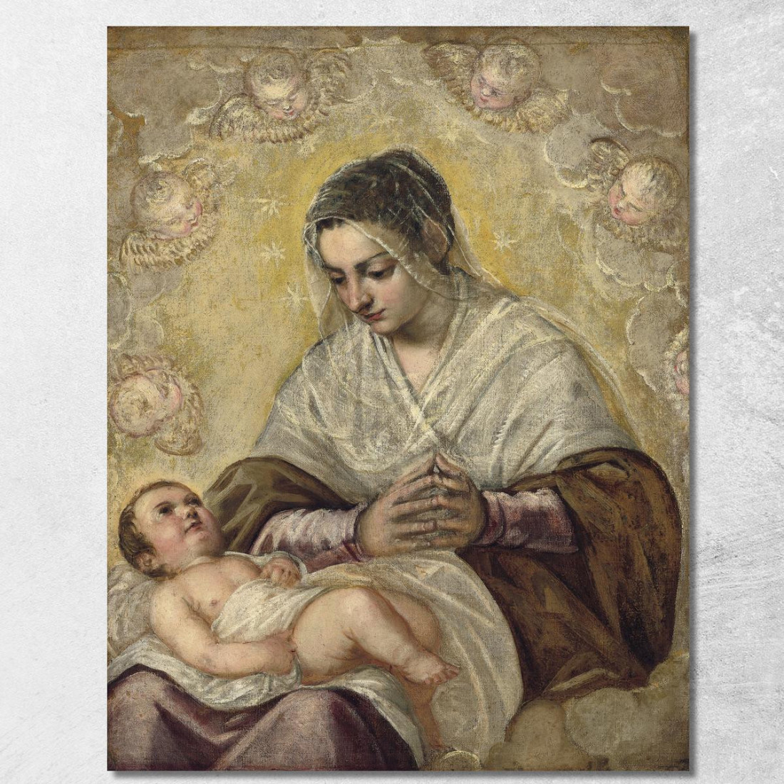 La Madonna Delle Stelle Jacopo Tintoretto jtn42 quadro stampato su tela La Madonna Delle Stelle Jacopo Tintoretto jtn42 quadro stampato su tela