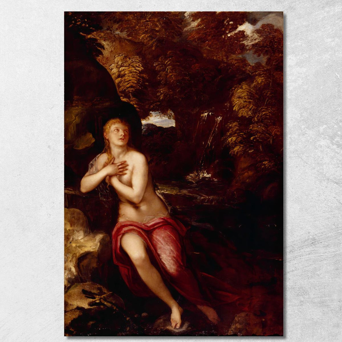 La Maddalena Nel Deserto Jacopo Tintoretto jtn43 quadro stampato su tela La Maddalena Nel Deserto Jacopo Tintoretto jtn43 quadro stampato su tela