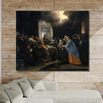 Cristo Tra I Dottori Jan Steen jsn22 quadro stampato su tela