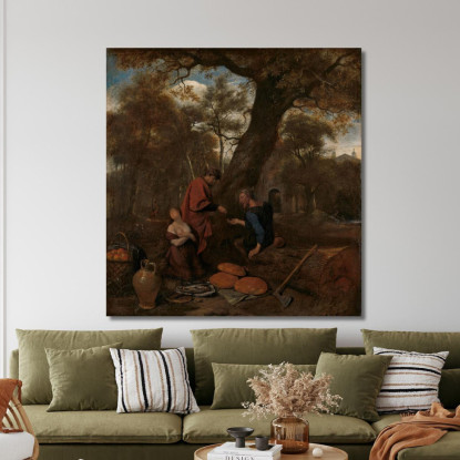 Erysichthon Vende Sua Figlia Jan Steen jsn24 quadro stampato su tela