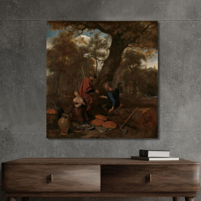Erysichthon Vende Sua Figlia Jan Steen jsn24 quadro stampato su tela