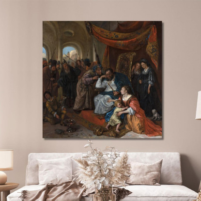 Mosè E La Corona Del Faraone Jan Steen jsn39 quadro stampato su tela