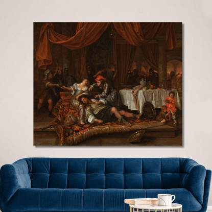 Sansone E Dalila Jan Steen jsn47 quadro stampato su tela