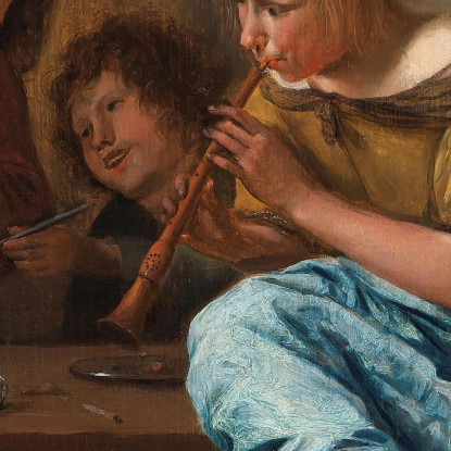 La Lezione Di Danza Jan Steen jsn57 quadro stampato su tela