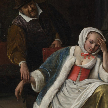 La Fanciulla Innamorata Jan Steen jsn69 quadro stampato su tela