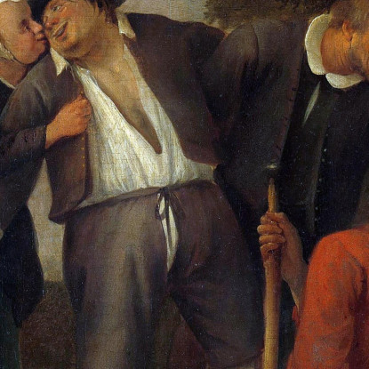 Il Ritorno Allegro A Casa Jan Steen jsn72 quadro stampato su tela