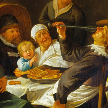 La Festa Della Dodicesima Notte Jan Steen jsn79 quadro stampato su tela
