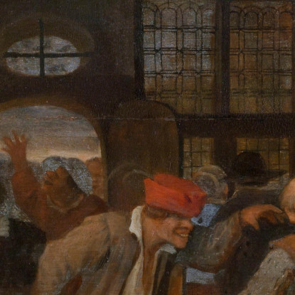 Il Banchetto Di Nozze Jan Steen jsn82 quadro stampato su tela