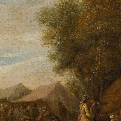 Fiera Del Villaggio Jan Steen jsn83 quadro stampato su tela