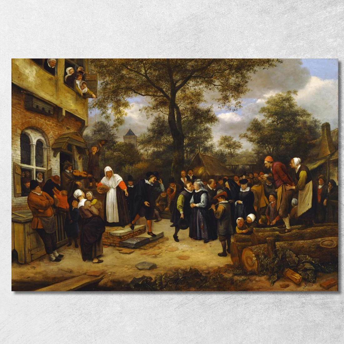 Matrimonio Del Villaggio Jan Steen jsn84 quadro stampato su tela Matrimonio Del Villaggio Jan Steen jsn84 quadro stampato su tela