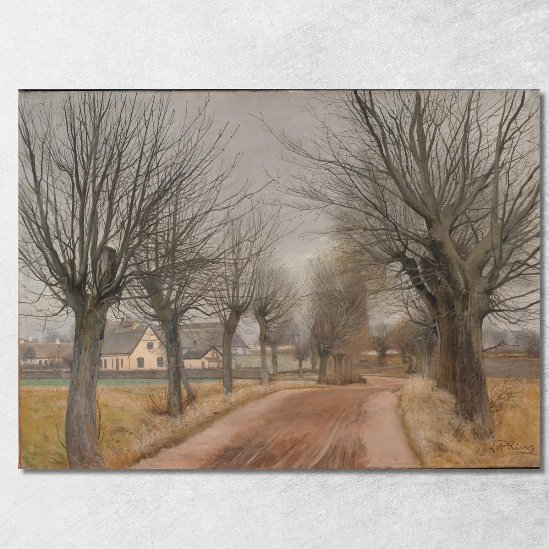 Una Strada Vicino A Vinderød Zelanda Laurits Andersen Ring lar2 quadro stampato su tela