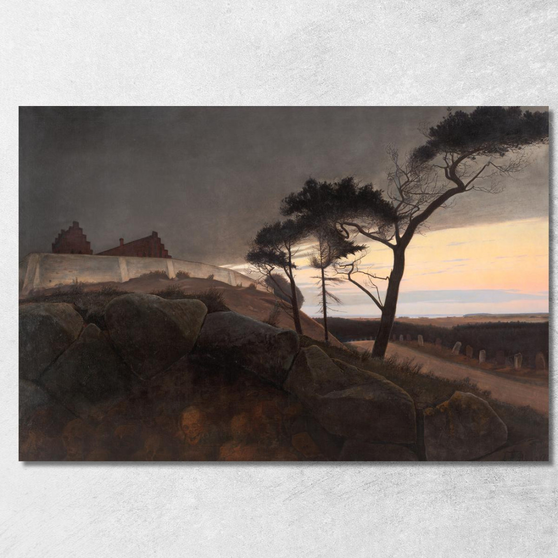 Dopo Il Tramonto Laurits Andersen Ring lar5 quadro stampato su tela Dopo Il Tramonto Laurits Andersen Ring lar5 quadro stampato su tela