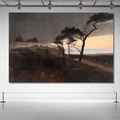 Dopo Il Tramonto Laurits Andersen Ring lar5 quadro stampato su tela