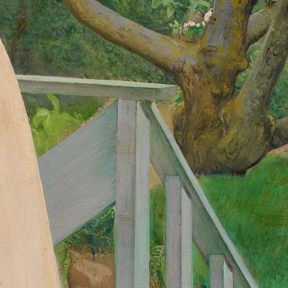 Alla Finestra Francese. La Moglie Dell'Artista Laurits Andersen Ring lar6 quadro stampato su tela