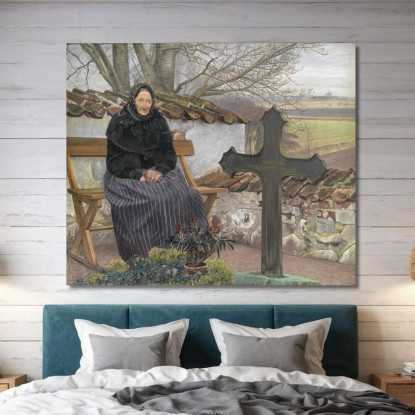 Cimitero A Fløng Laurits Andersen Ring lar7 quadro stampato su tela