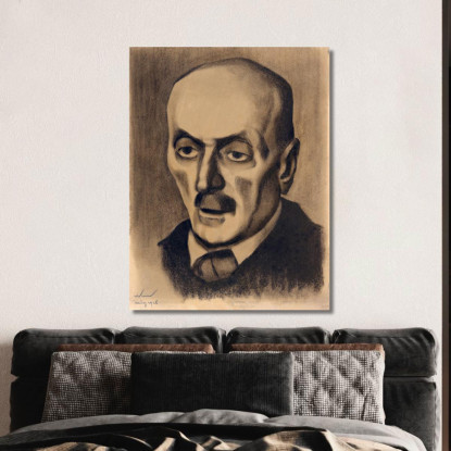 Testa Di Uomo Anziano Karl Wiener kwn230 quadro stampato su tela