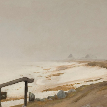 Giornata Invernale Nebbiosa. Karrebæksminde Laurits Andersen Ring lar14 quadro stampato su tela