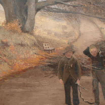 Sentiero Pedonale Vicino A Herlufsholm Zelanda Laurits Andersen Ring lar15 quadro stampato su tela