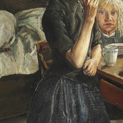 Interno Dal Villaggio Di Ring Laurits Andersen Ring lar21 quadro stampato su tela