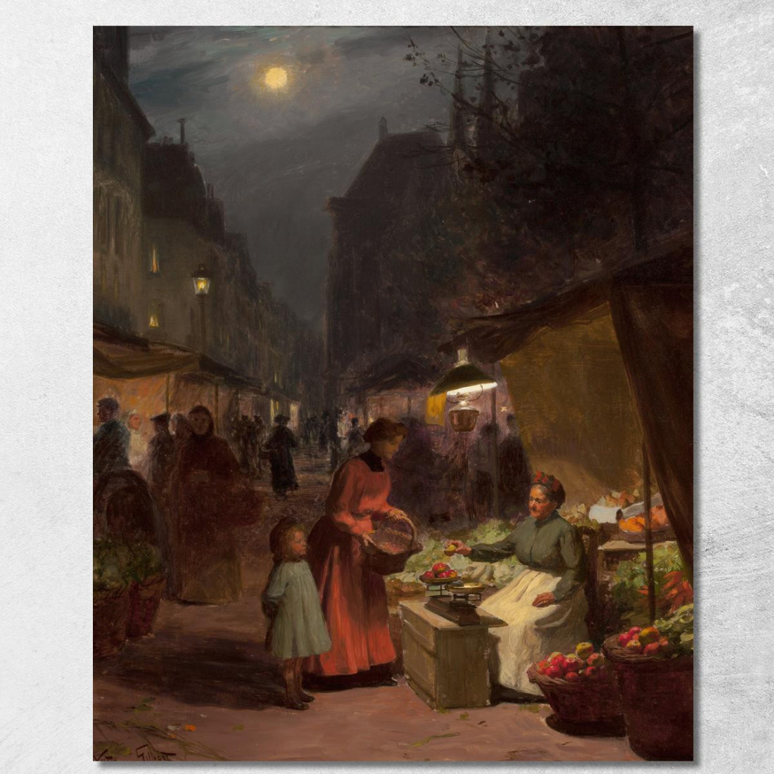 La Fruttivendola Victor Gabriel Gilbert vgg37 quadro stampato su tela La Fruttivendola Victor Gabriel Gilbert vgg37 quadro stampato su tela