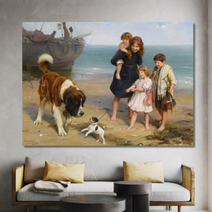 Una Coppia Improbabile Arthur John Elsley aje3 quadro stampato su tela
