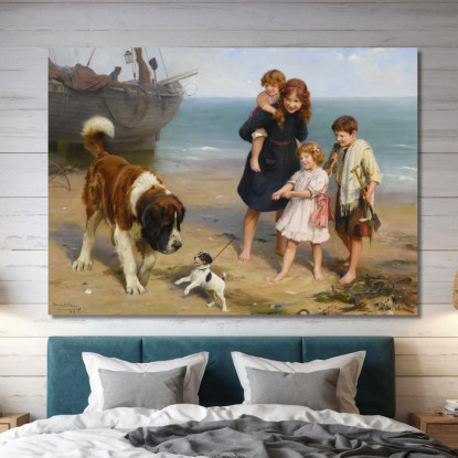 Una Coppia Improbabile Arthur John Elsley aje3 quadro stampato su tela