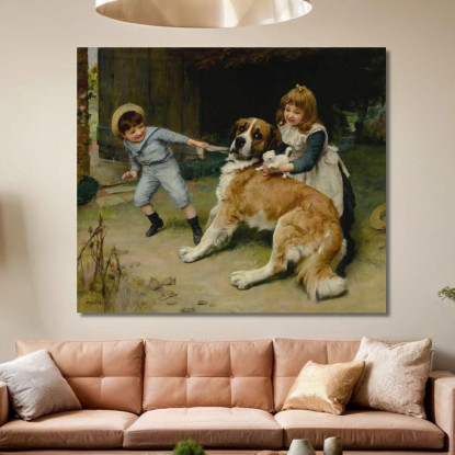 Amico O Nemico Arthur John Elsley aje6 quadro stampato su tela