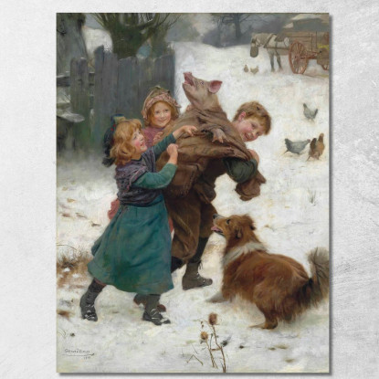 Tieni Forte Arthur John Elsley aje8 quadro stampato su tela