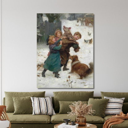 Tieni Forte Arthur John Elsley aje8 quadro stampato su tela