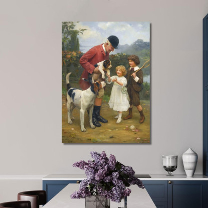 Il Meglio Della Cucciolata Arthur John Elsley aje11 quadro stampato su tela