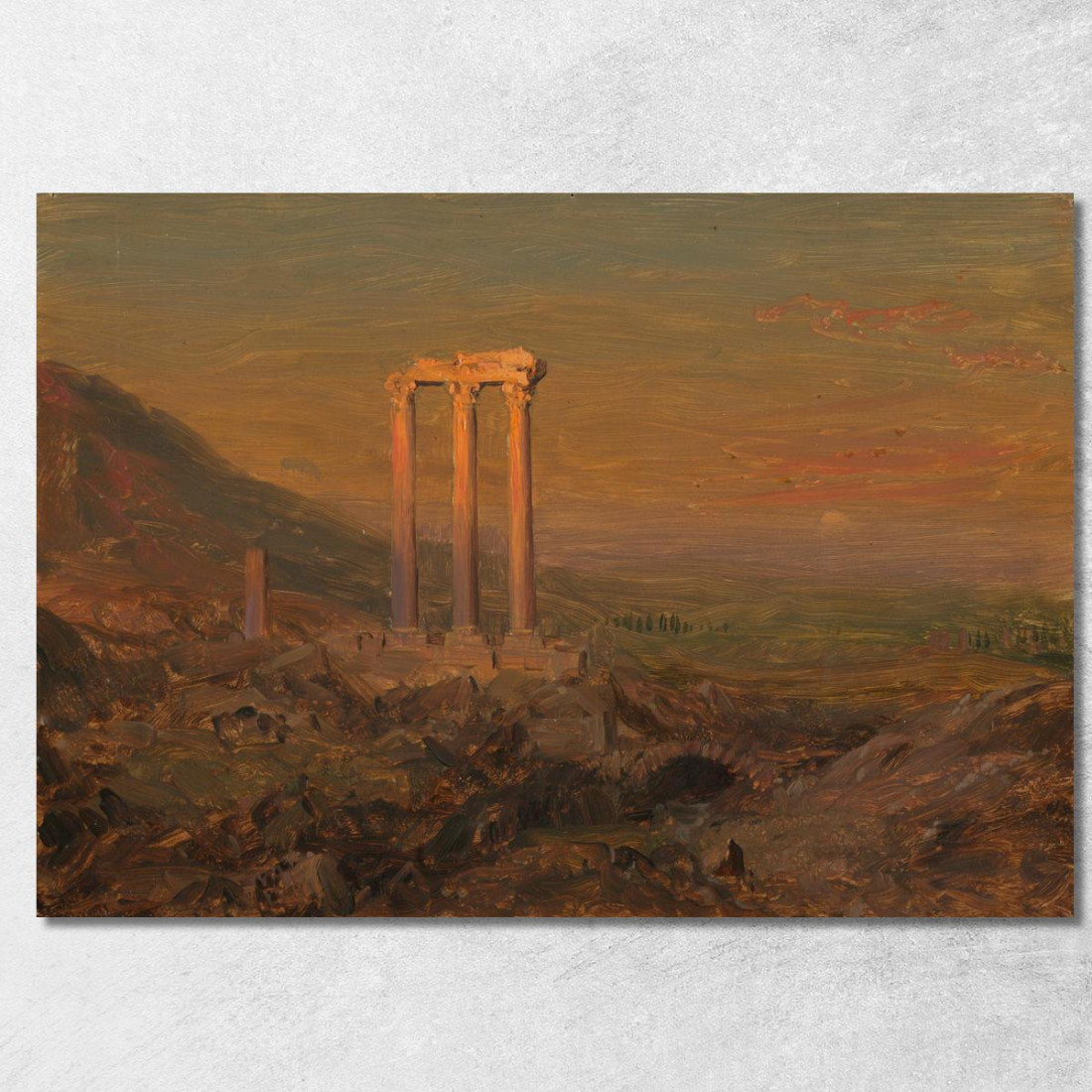 Rovine Classiche In Siria Frederic Edwin Church fec3 quadro stampato su tela Rovine Classiche In Siria Frederic Edwin Church fec3 quadro stampato su tela