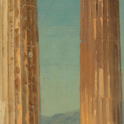 Colonne Del Partenone Atene Frederic Edwin Church fec6 quadro stampato su tela