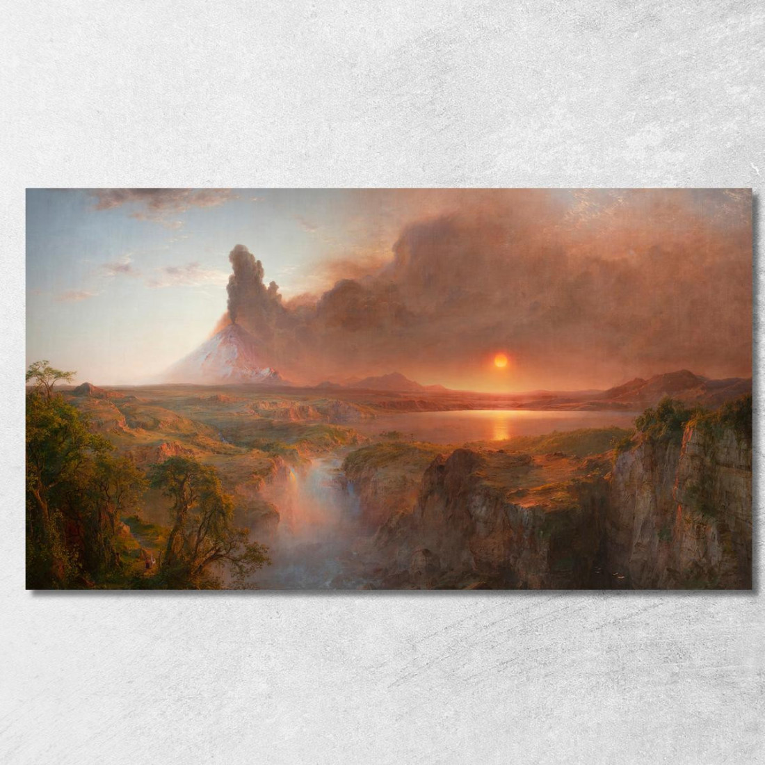 Cotopaxi 4 Frederic Edwin Church fec9 quadro stampato su tela Cotopaxi 4 Frederic Edwin Church fec9 quadro stampato su tela