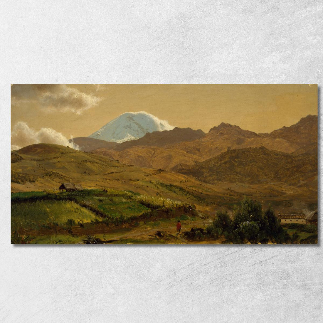 Monte Chimborazo Ecuador Frederic Edwin Church fec45 quadro stampato su tela Monte Chimborazo Ecuador Frederic Edwin Church fec45 quadro stampato su tela