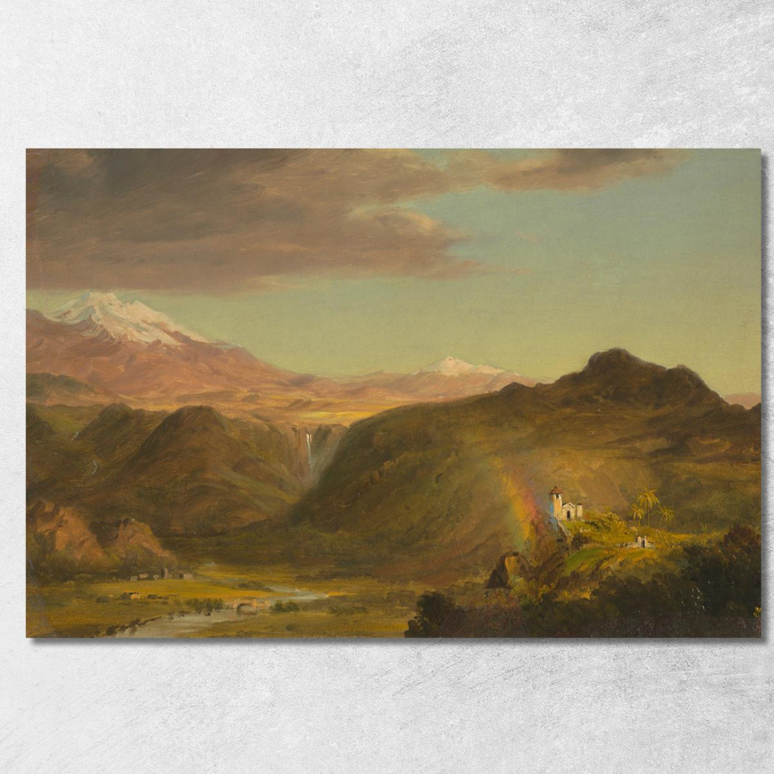 Paesaggio Sudamericano Frederic Edwin Church fec76 quadro stampato su tela Paesaggio Sudamericano Frederic Edwin Church fec76 quadro stampato su tela