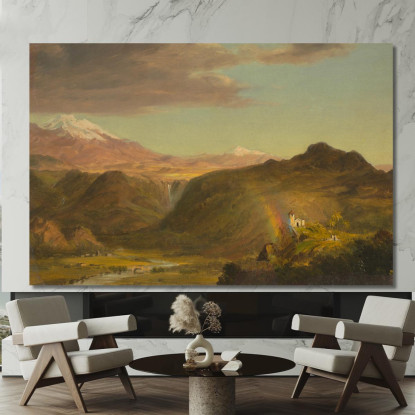 Paesaggio Sudamericano Frederic Edwin Church fec76 quadro stampato su tela