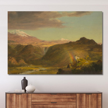 Paesaggio Sudamericano Frederic Edwin Church fec76 quadro stampato su tela