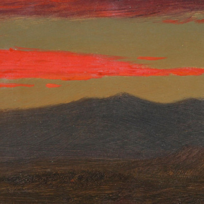 Tramonto A Hudson New York Frederic Edwin Church fec96 quadro stampato su tela