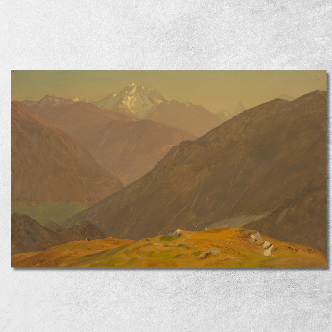 Il Goell Vicino A Berchtesgaden Frederic Edwin Church fec103 quadro stampato su tela Il Goell Vicino A Berchtesgaden Frederic Edwin Church fec103 quadro stampato su tela