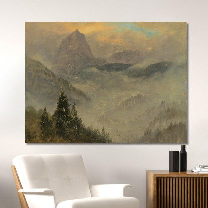 L'Hochkalter Vicino A Berchtesgaden Frederic Edwin Church fec104 quadro stampato su tela