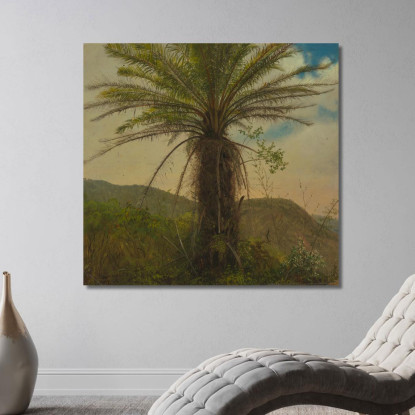 Felce Arborea Giamaica Frederic Edwin Church fec110 quadro stampato su tela