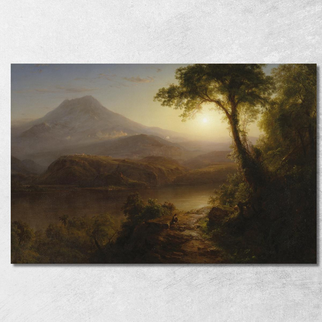 Scenari Tropicali Frederic Edwin Church fec114 quadro stampato su tela Scenari Tropicali Frederic Edwin Church fec114 quadro stampato su tela