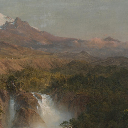 Veduta Del Cotopaxi Frederic Edwin Church fec119 quadro stampato su tela