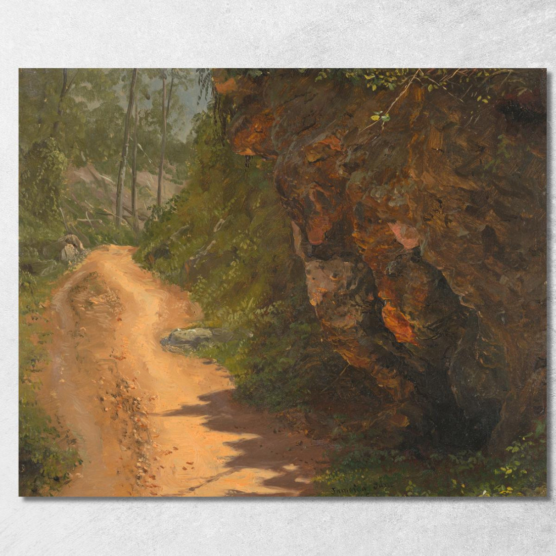 Sentiero Nel Bosco Giamaica Frederic Edwin Church fec125 quadro stampato su tela Sentiero Nel Bosco Giamaica Frederic Edwin Church fec125 quadro stampato su tela