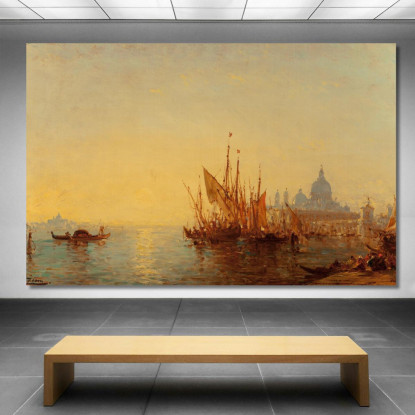 Bacino Di San Marco Félix Ziem fzm4 quadro stampato su tela